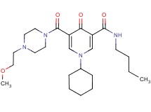 N-butyl-1-cyclohexyl-5-{[4-(2-methoxyethyl)-1-piperazinyl]carbonyl}-4-oxo-1,4-dihydro-3-pyridinecarboxamide