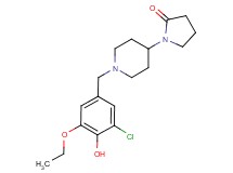 1-[1-(3-chloro-5-ethoxy-4-hydroxybenzyl)piperidin-4-yl]pyrrolidin-2-one