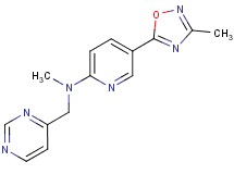 N-methyl-5-(3-methyl-1,2,4-oxadiazol-5-yl)-N-(4-pyrimidinylmethyl)-2-pyridinamine