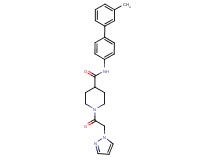 N-(3'-methyl-4-biphenylyl)-1-(1H-pyrazol-1-ylacetyl)-4-piperidinecarboxamide