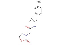 N-[1-(4-methylbenzyl)cyclopropyl]-2-(2-oxo-1,3-oxazolidin-3-yl)acetamide
