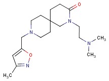 2-[2-(dimethylamino)ethyl]-9-[(3-methylisoxazol-5-yl)methyl]-2,9-diazaspiro[5.5]undecan-3-one