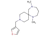 3-(3-furylmethyl)-7,11-dimethyl-3,7,11-triazaspiro[5.6]dodecane