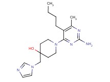 1-(2-amino-5-butyl-6-methylpyrimidin-4-yl)-4-(1H-imidazol-1-ylmethyl)piperidin-4-ol