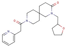 9-(pyridin-2-ylacetyl)-2-(tetrahydrofuran-2-ylmethyl)-2,9-diazaspiro[5.5]undecan-3-one