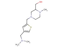 [4-({4-[(dimethylamino)methyl]-2-thienyl}methyl)-1-methylpiperazin-2-yl]methanol