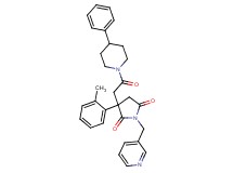 3-(2-methylphenyl)-3-[2-oxo-2-(4-phenyl-1-piperidinyl)ethyl]-1-(3-pyridinylmethyl)-2,5-pyrrolidinedione