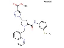 methyl 1-[(3R,5S)-5-({[3-(methylthio)phenyl]amino}carbonyl)-1-(8-quinolinylmethyl)-3-pyrrolidinyl]-1H-1,2,3-triazole-4-carboxylate