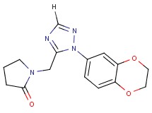 1-{[1-(2,3-dihydro-1,4-benzodioxin-6-yl)-1H-1,2,4-triazol-5-yl]methyl}pyrrolidin-2-one