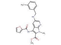 methyl 3-(2-furoylamino)-1-methyl-5-[(3-methylbenzyl)amino]-1H-pyrrolo[2,3-b]pyridine-2-carboxylate