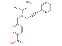 4-{[sec-butyl(3-phenylprop-2-yn-1-yl)amino]methyl}benzoic acid