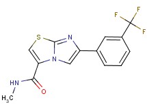 N-methyl-6-[3-(trifluoromethyl)phenyl]imidazo[2,1-b][1,3]thiazole-3-carboxamide