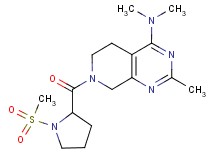 N,N,2-trimethyl-7-[1-(methylsulfonyl)prolyl]-5,6,7,8-tetrahydropyrido[3,4-d]pyrimidin-4-amine