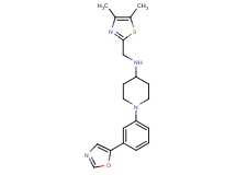 N-[(4,5-dimethyl-1,3-thiazol-2-yl)methyl]-1-[3-(1,3-oxazol-5-yl)phenyl]-4-piperidinamine