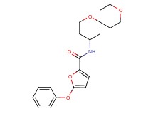 N-1,9-dioxaspiro[5.5]undec-4-yl-5-phenoxy-2-furamide