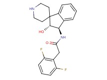 2-(2,6-difluorophenyl)-N-[(2R*,3R*)-2-hydroxy-2,3-dihydrospiro[indene-1,4'-piperidin]-3-yl]acetamide