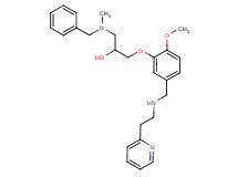 1-[benzyl(methyl)amino]-3-[2-methoxy-5-({[2-(2-pyridinyl)ethyl]amino}methyl)phenoxy]-2-propanol
