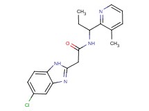 2-(5-chloro-1H-benzimidazol-2-yl)-N-[1-(3-methylpyridin-2-yl)propyl]acetamide