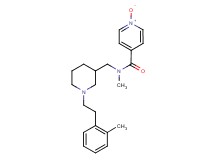 N-methyl-N-({1-[2-(2-methylphenyl)ethyl]-3-piperidinyl}methyl)isonicotinamide 1-oxide