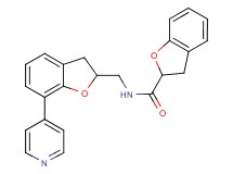 N-{[7-(4-pyridinyl)-2,3-dihydro-1-benzofuran-2-yl]methyl}-2,3-dihydro-1-benzofuran-2-carboxamide