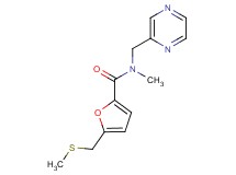 N-methyl-5-[(methylthio)methyl]-N-(pyrazin-2-ylmethyl)-2-furamide