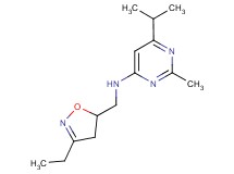 N-[(3-ethyl-4,5-dihydroisoxazol-5-yl)methyl]-6-isopropyl-2-methylpyrimidin-4-amine
