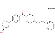 (3S)-1-(5-{[4-(2-phenylethyl)-1-piperidinyl]carbonyl}-2-pyridinyl)-3-pyrrolidinol
