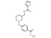 methyl 4-({3-[(2-furoylamino)methyl]-1-piperidinyl}methyl)benzoate