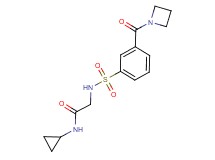 N~2~-{[3-(azetidin-1-ylcarbonyl)phenyl]sulfonyl}-N~1~-cyclopropylglycinamide