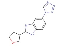 2-(tetrahydrofuran-3-yl)-5-(1H-tetrazol-1-yl)-1H-benzimidazole