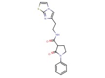 N-(2-imidazo[2,1-b][1,3]thiazol-6-ylethyl)-2-oxo-1-phenyl-3-pyrrolidinecarboxamide