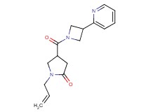 1-allyl-4-{[3-(2-pyridinyl)-1-azetidinyl]carbonyl}-2-pyrrolidinone