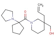 (3-allyl-1-{[1-(1-pyrrolidinyl)cyclopentyl]carbonyl}-3-piperidinyl)methanol