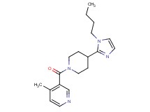 3-{[4-(1-butyl-1H-imidazol-2-yl)-1-piperidinyl]carbonyl}-4-methylpyridine