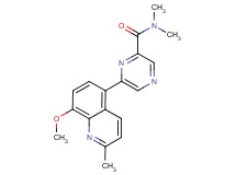 6-(8-methoxy-2-methylquinolin-5-yl)-N,N-dimethylpyrazine-2-carboxamide