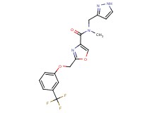 N-methyl-N-(1H-pyrazol-3-ylmethyl)-2-{[3-(trifluoromethyl)phenoxy]methyl}-1,3-oxazole-4-carboxamide