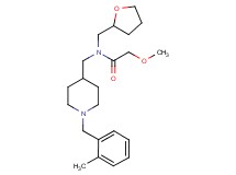 2-methoxy-N-{[1-(2-methylbenzyl)-4-piperidinyl]methyl}-N-(tetrahydro-2-furanylmethyl)acetamide