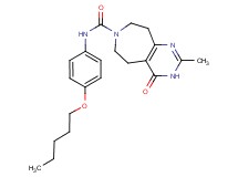 2-methyl-4-oxo-N-[4-(pentyloxy)phenyl]-3,4,5,6,8,9-hexahydro-7H-pyrimido[4,5-d]azepine-7-carboxamide