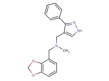 (1,3-benzodioxol-4-ylmethyl)methyl[(3-phenyl-1H-pyrazol-4-yl)methyl]amine