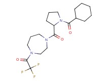 1-{[1-(cyclohexylcarbonyl)pyrrolidin-2-yl]carbonyl}-4-(trifluoroacetyl)-1,4-diazepane