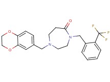 1-(2,3-dihydro-1,4-benzodioxin-6-ylmethyl)-4-[2-(trifluoromethyl)benzyl]-1,4-diazepan-5-one