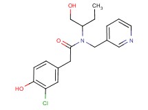 2-(3-chloro-4-hydroxyphenyl)-N-[1-(hydroxymethyl)propyl]-N-(pyridin-3-ylmethyl)acetamide