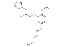 1-[2-methoxy-5-({[2-(methylthio)ethyl]amino}methyl)phenoxy]-3-(1-pyrrolidinyl)-2-propanol