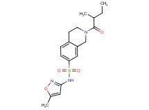 2-(2-methylbutanoyl)-N-(5-methylisoxazol-3-yl)-1,2,3,4-tetrahydroisoquinoline-7-sulfonamide