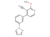 2-methoxy-4-[3-(1H-pyrazol-1-yl)phenyl]nicotinonitrile