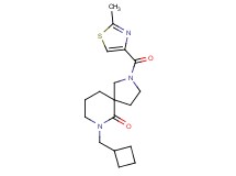 7-(cyclobutylmethyl)-2-[(2-methyl-1,3-thiazol-4-yl)carbonyl]-2,7-diazaspiro[4.5]decan-6-one