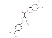 4-{[(3aR*,5R*,6S*,7aS*)-5,6-dihydroxyoctahydro-2H-isoindol-2-yl]carbonyl}-1-(4-isopropylphenyl)-2-pyrrolidinone