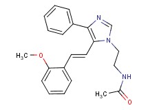 N-(2-{5-[(E)-2-(2-methoxyphenyl)vinyl]-4-phenyl-1H-imidazol-1-yl}ethyl)acetamide