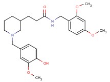 N-(2,4-dimethoxybenzyl)-3-[1-(4-hydroxy-3-methoxybenzyl)-3-piperidinyl]propanamide
