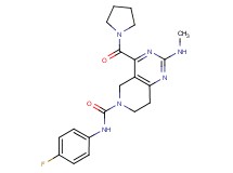 N-(4-fluorophenyl)-2-(methylamino)-4-(pyrrolidin-1-ylcarbonyl)-7,8-dihydropyrido[4,3-d]pyrimidine-6(5H)-carboxamide